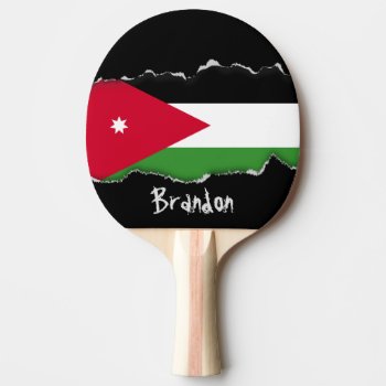 Jordan Flag Ping-pong Paddle by HappyPlanetShop at Zazzle