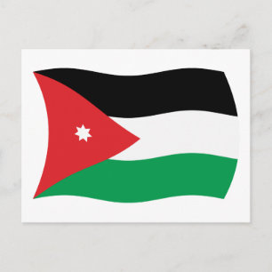 Jordan Flag Postcard