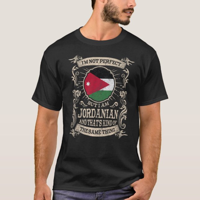 Jordan Flag Proud Jordanians Men & Women   T-Shirt (Front)
