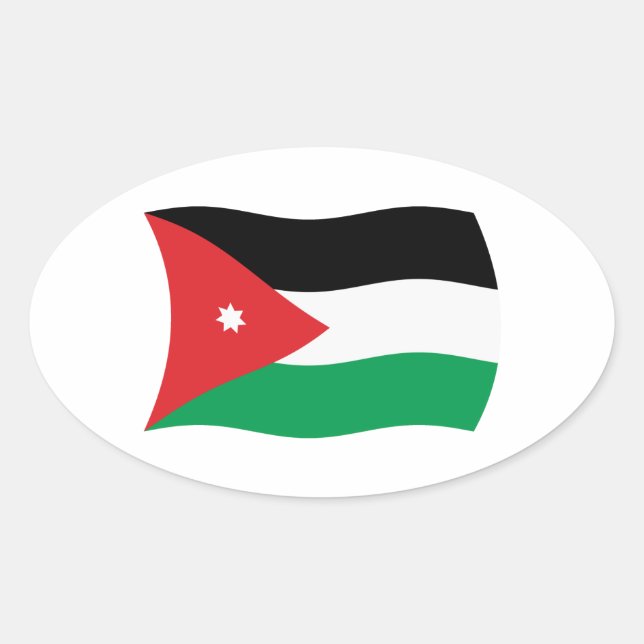 Jordan Flag Sticker (Front)