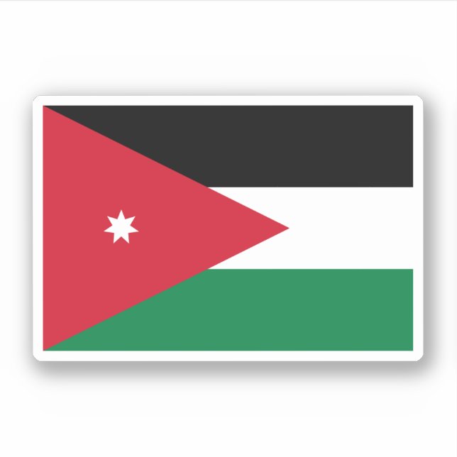 Jordan Flag Sticker (Front)