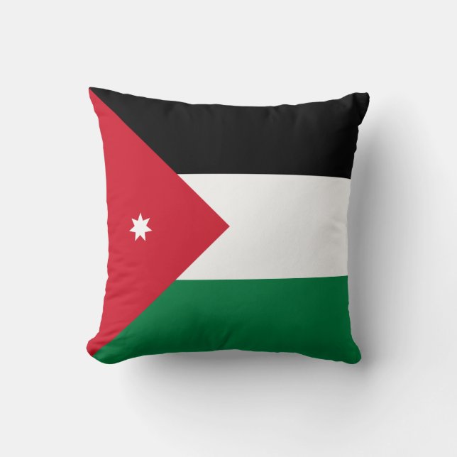 Jordan Flag Throw Pillow (Front)