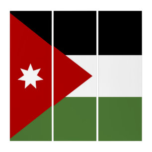 Jordan flag triptych