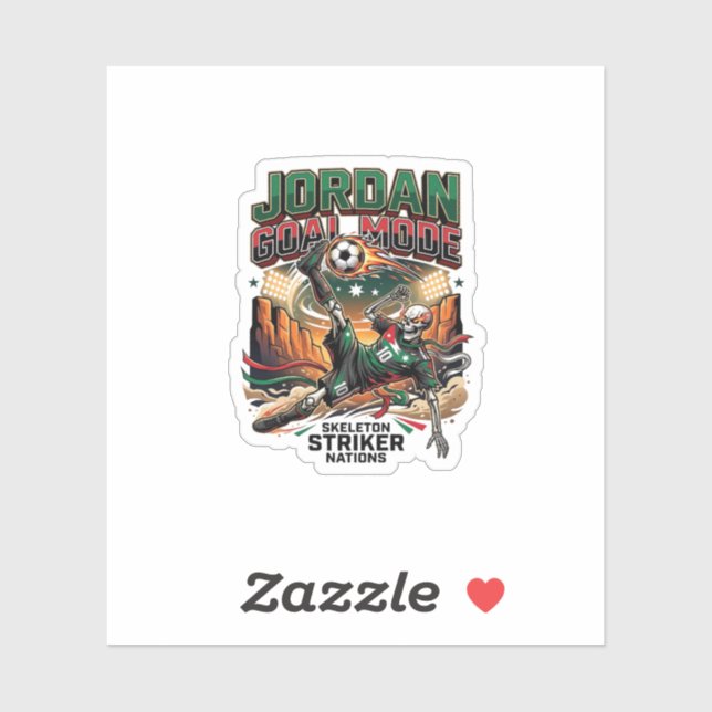 Jordan Goal Mode Skeleton Striker Nations Dynamic  Sticker (Sheet)