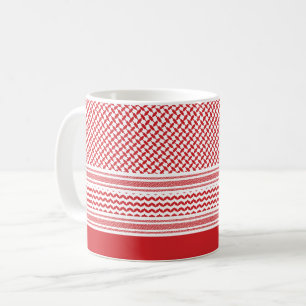 Jordan Hatta Styled Red Pattern Coffee Mug