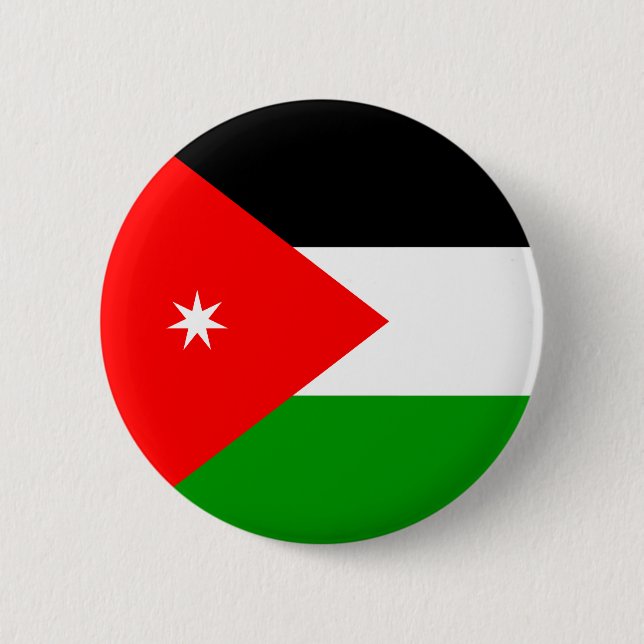 Jordan High quality Flag Pinback Button (Front)