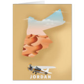 Jordan illustrated map travel poster (Front)