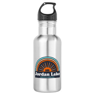 Jordan Lake North Carolina Rainbow Stainless Steel Water Bottle