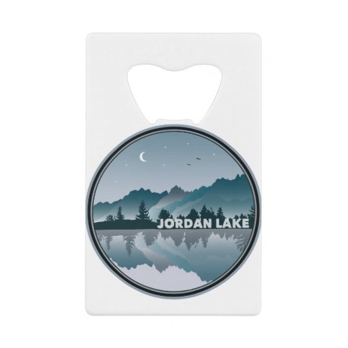 Jordan Lake North Carolina Reflection Credit Card Bottle Opener