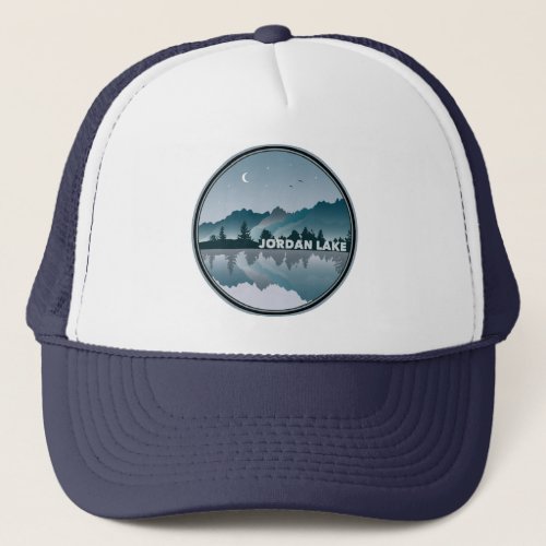 Jordan Lake North Carolina Reflection Trucker Hat
