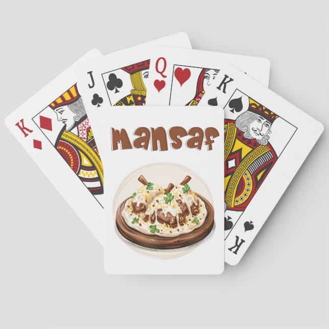 Jordan Mansaf Jameed منسف جميد كركي Poker Cards (Back)