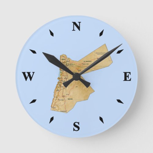Jordan Map Clock