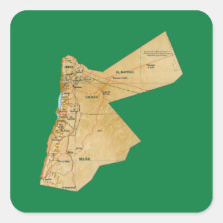 Jordan Map Sticker