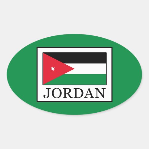 Jordan Oval Sticker