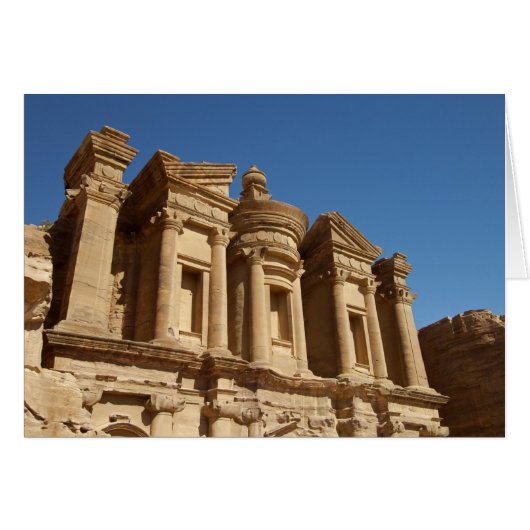 Jordan, Petra, The Monastery, Al Deir. 2 Cards (Front Horizontal)