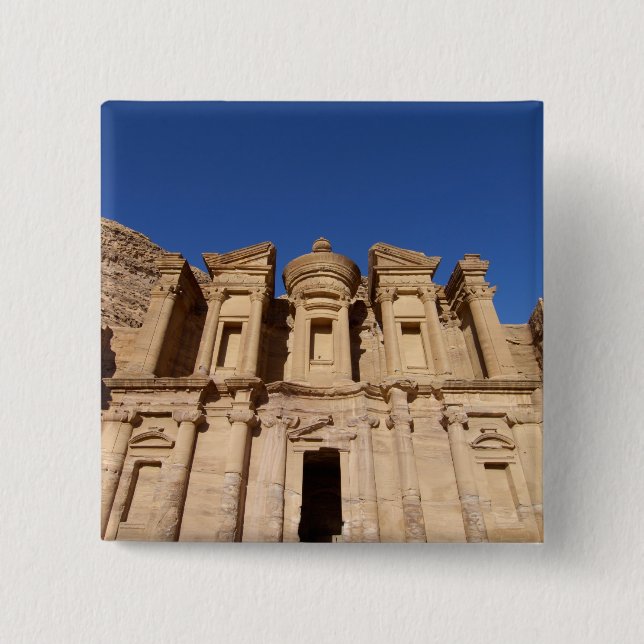 Jordan, Petra, The Monastery, Al Deir. Button (Front)