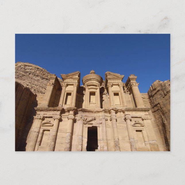Jordan, Petra, The Monastery, Al Deir. Postcard (Front)