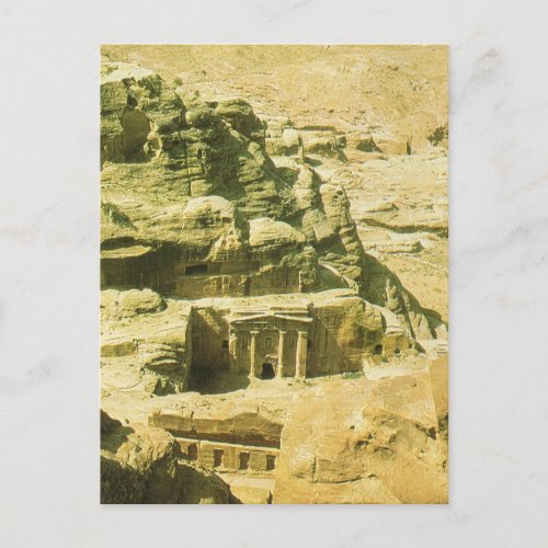Jordan Petra the Nabatean rock hewn tombs Postcard