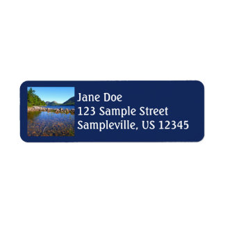 Jordan Pond I at Acadia National Park Label