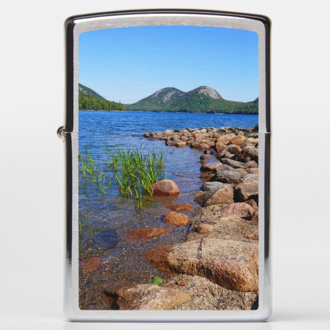Jordan Pond II at Acadia National Park Zippo Lighter (Front)