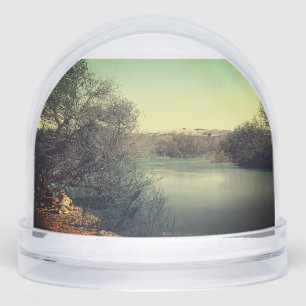 Jordan River where Jesus was baptized: Holy Site Snow Globe