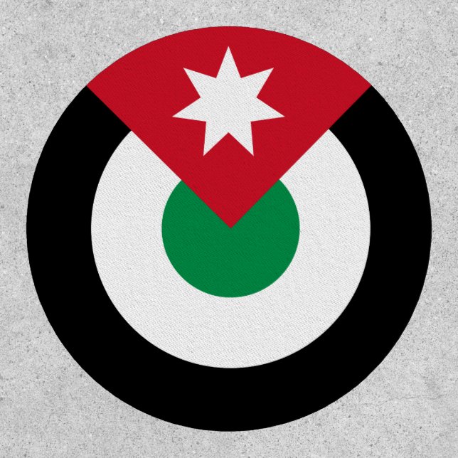 Jordan roundel country flag symbol army military a patch (Front)