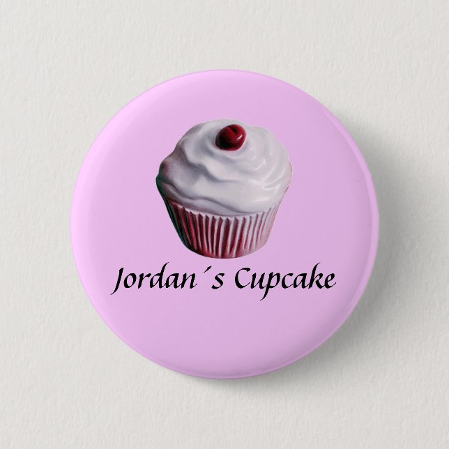 Jordan´s Cupcake Pinback Button (Front)