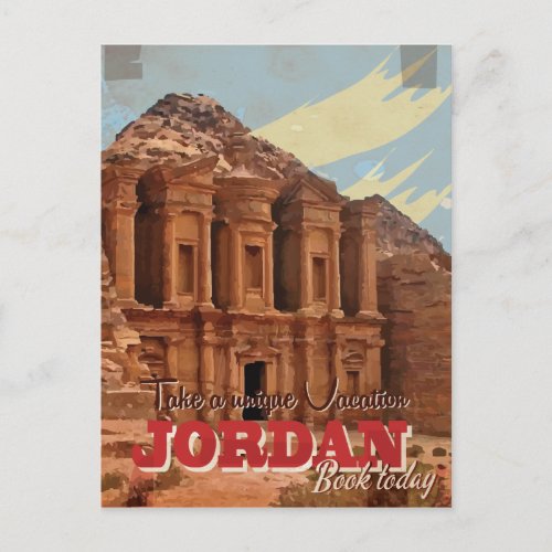 Jordan vacation Classic Travel Poster Postcard