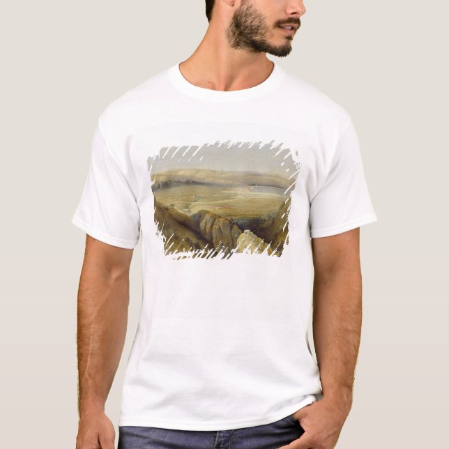 Jordan Valley, from Volume II of 'The Holy Land' T-Shirt (Front)