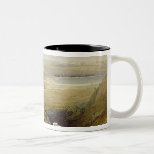 Jordan Valley from Volume II of The Holy Land Two_Tone Coffee Mug