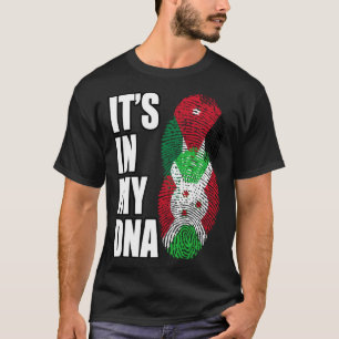 Jordanian And Burundian Mix DNA Heritage Flag T-Shirt
