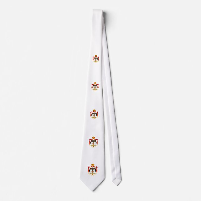 Jordanian coat of arms neck tie (Front)