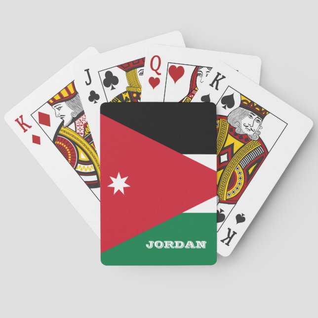 Jordanian Flag Games, Jordan Playing Cards (Back)