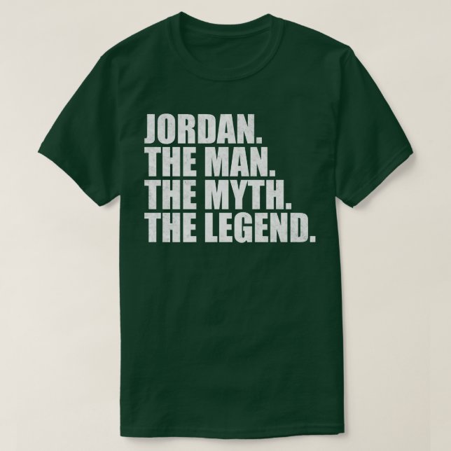 JordanName given name T-Shirt (Design Front)