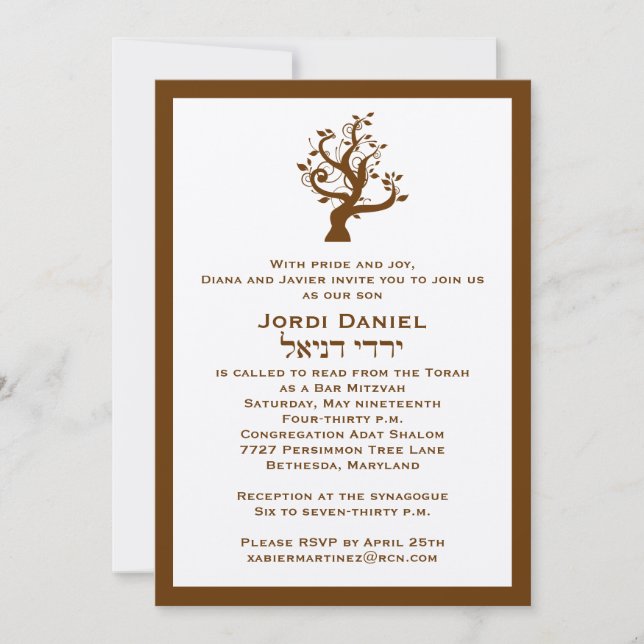 Jordi Custom 5 Invitation (Front)