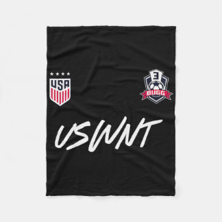 Jordyn Bugg 3 Navy Uswnt Officially Licensed Fleece Blanket
