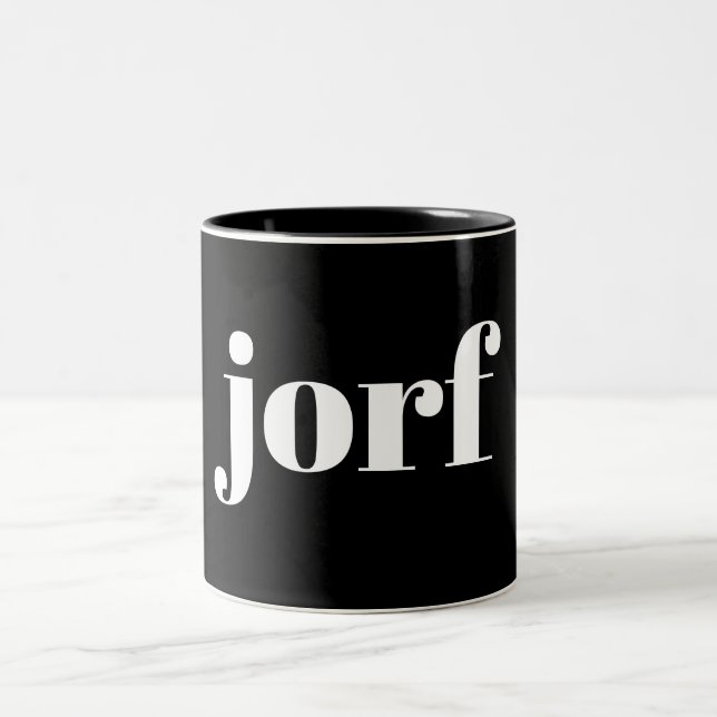 Jorf Jury Duty Two-Tone Coffee Mug (Center)
