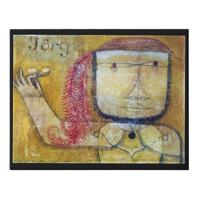 Jorg, Paul Klee Faux Canvas Print (Front)
