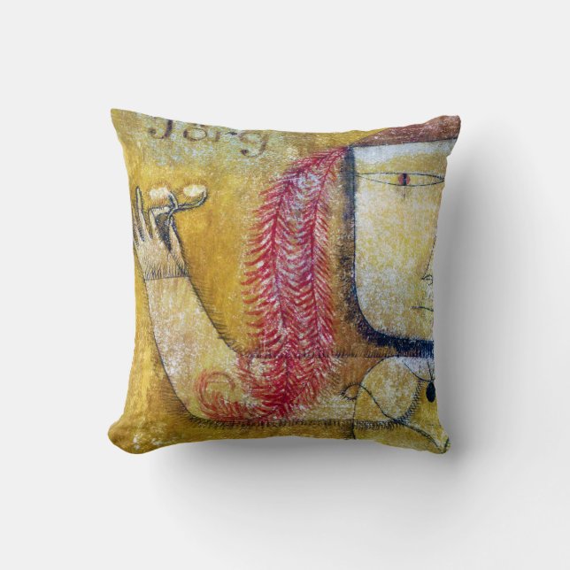 Jorg, Paul Klee Throw Pillow (Front)