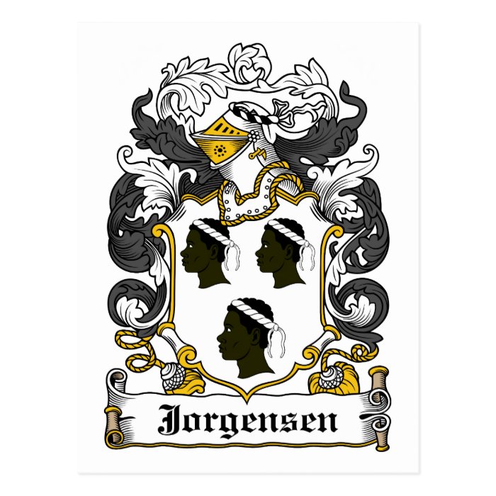 Jorgensen Family Crest Postcard