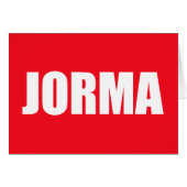 Jorma (Front Horizontal)