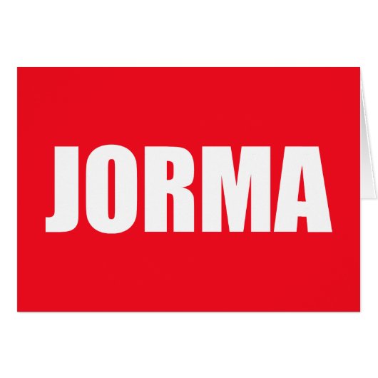 Jorma (Front Horizontal)