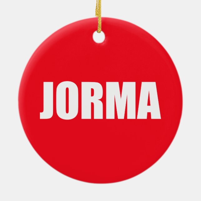 Jorma Ceramic Ornament (Back)