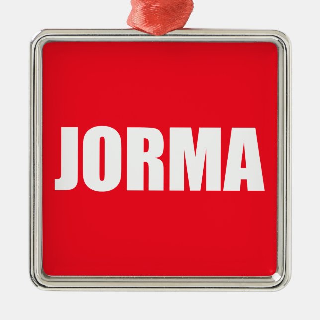 Jorma Metal Ornament (Front)
