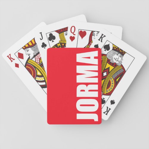 Jorma Poker Cards