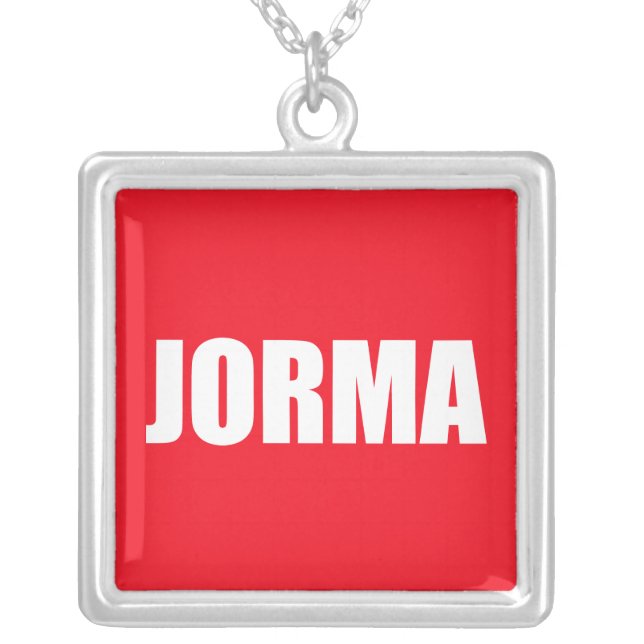 Jorma Silver Plated Necklace (Front)
