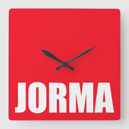 Jorma Square Wall Clock