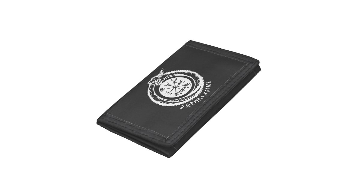 Jormungandr - Nordic Rune Trifold Wallet | Zazzle
