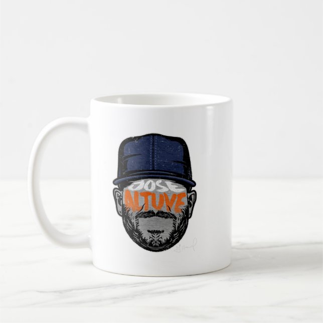 Jose Altuve Player Silhouette Coffee Mug (Left)