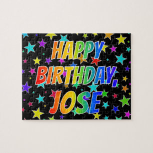 "JOSE" First Name, Fun "HAPPY BIRTHDAY" Jigsaw Puzzle